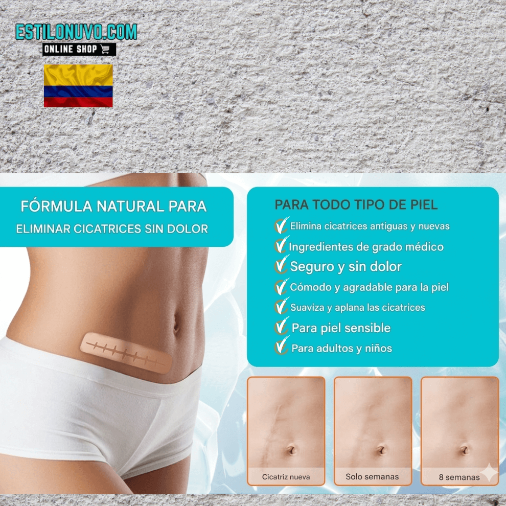 ScarFade™ Reduce cicatrices y marcas visibles.
