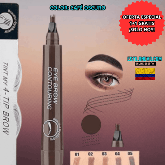 ✨ Cejas perfectas en segundos con BrowPerfect™ Pro Color Café Oscuro
