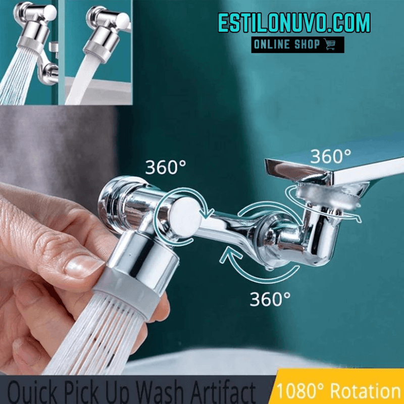 EXTENSOR DE GRIFO GIRATORIO 360º PRO™ COCINA Y BAÑO PROMO 1+1 GRATIS - Estilonuvo