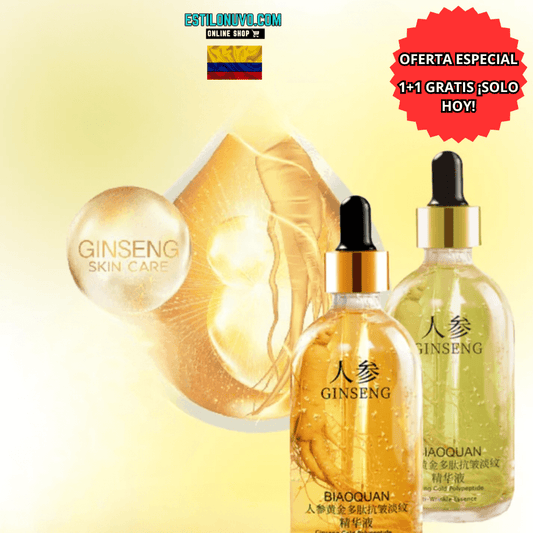 ¡Tu piel más joven desde hoy! ✨ SÉRUM+GINSENG 24K™ Día y Noche 💖