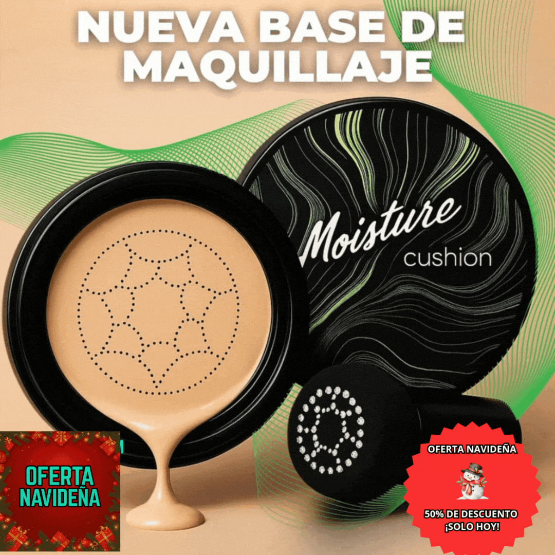 ✨ Piel radiante al instante con ¡MOISTURE CUSHION CREAM™ + Brocha Gratis!
