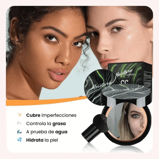✨ Piel radiante al instante con ¡MOISTURE CUSHION CREAM™ + Brocha Gratis!