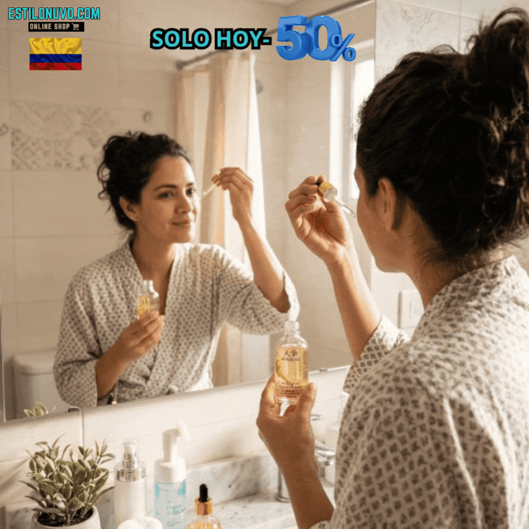 ¡Tu piel más joven desde hoy! ✨ SÉRUM+GINSENG 24K™ Día y Noche 💖